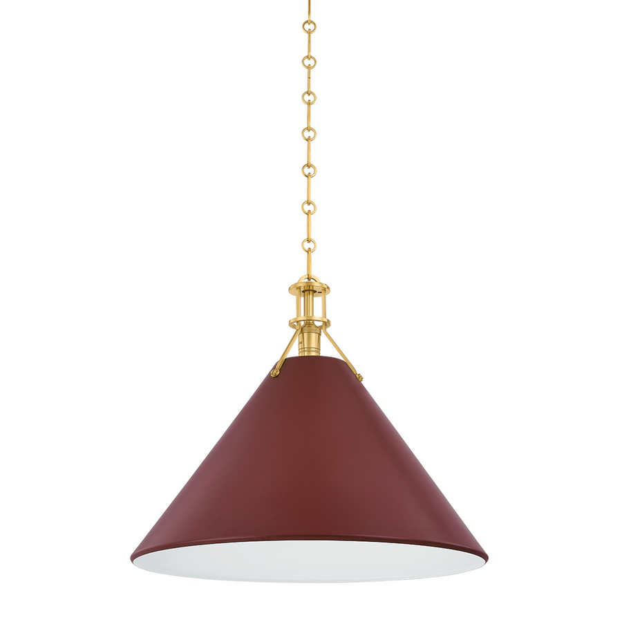 Hudson Valley Lighting Painted No. 2 Pendant — MDS352L-AGB/CRN
