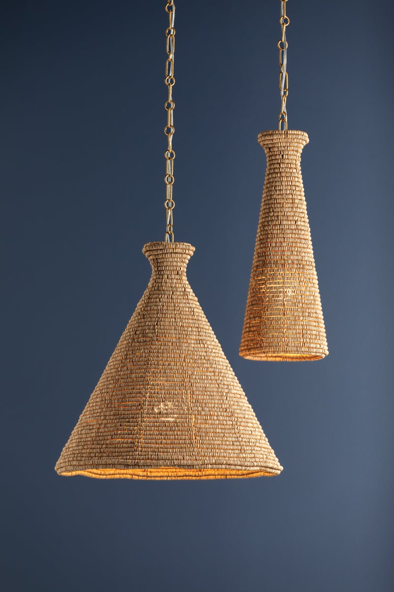 Hudson Valley Lighting TALLMAN PENDANT — Vintage Gold Leaf