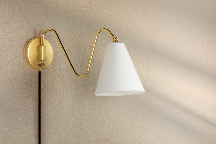 Mitzi Onda Plug-In Sconce — HL699101-AGB