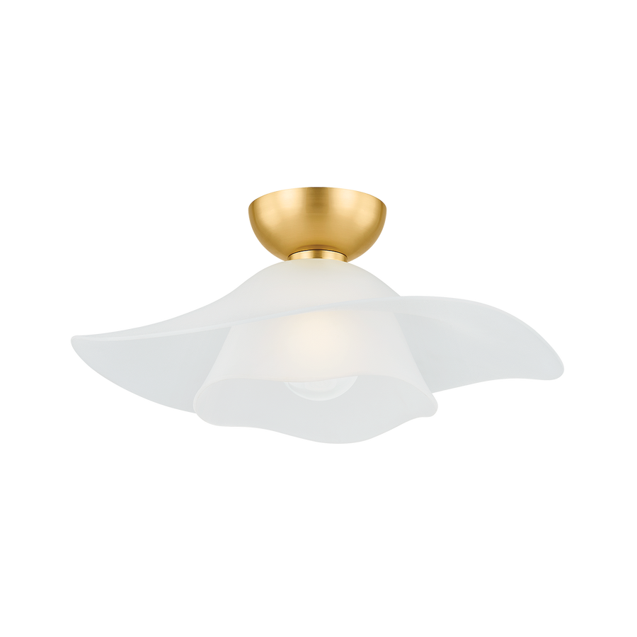 Hudson Valley Lighting NETHERLEE Flush Mount — Aged Brass