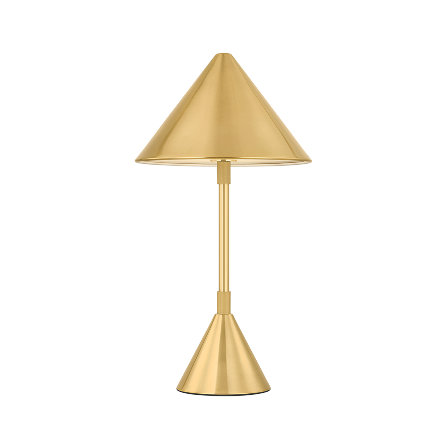Hudson Valley Lighting SALMA Rechargeable Table Lamp — Aged Brass