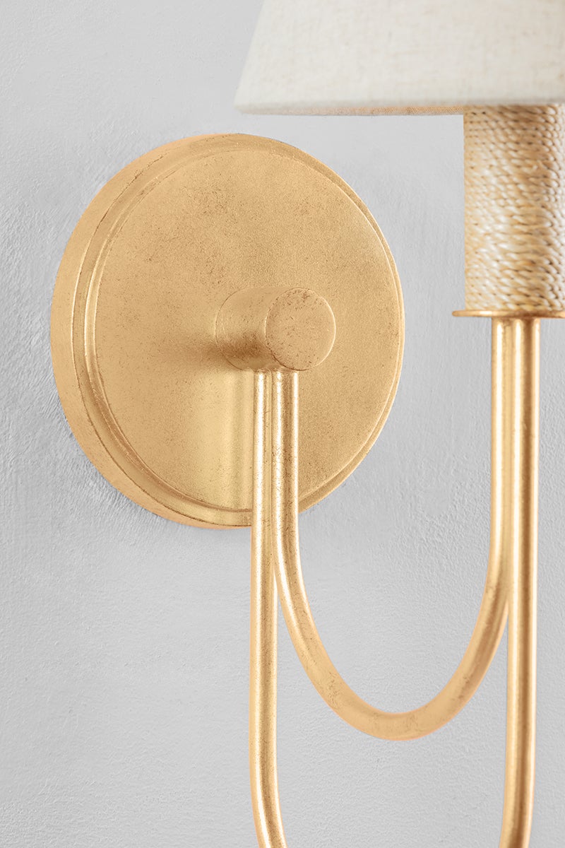 Hudson Valley Lighting WARRENSBURG Wall Sconce — Vintage Gold Leaf