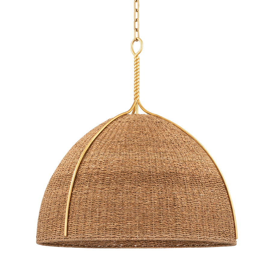 Hudson Valley Lighting Woodlawn Pendant — Vintage Gold Leaf