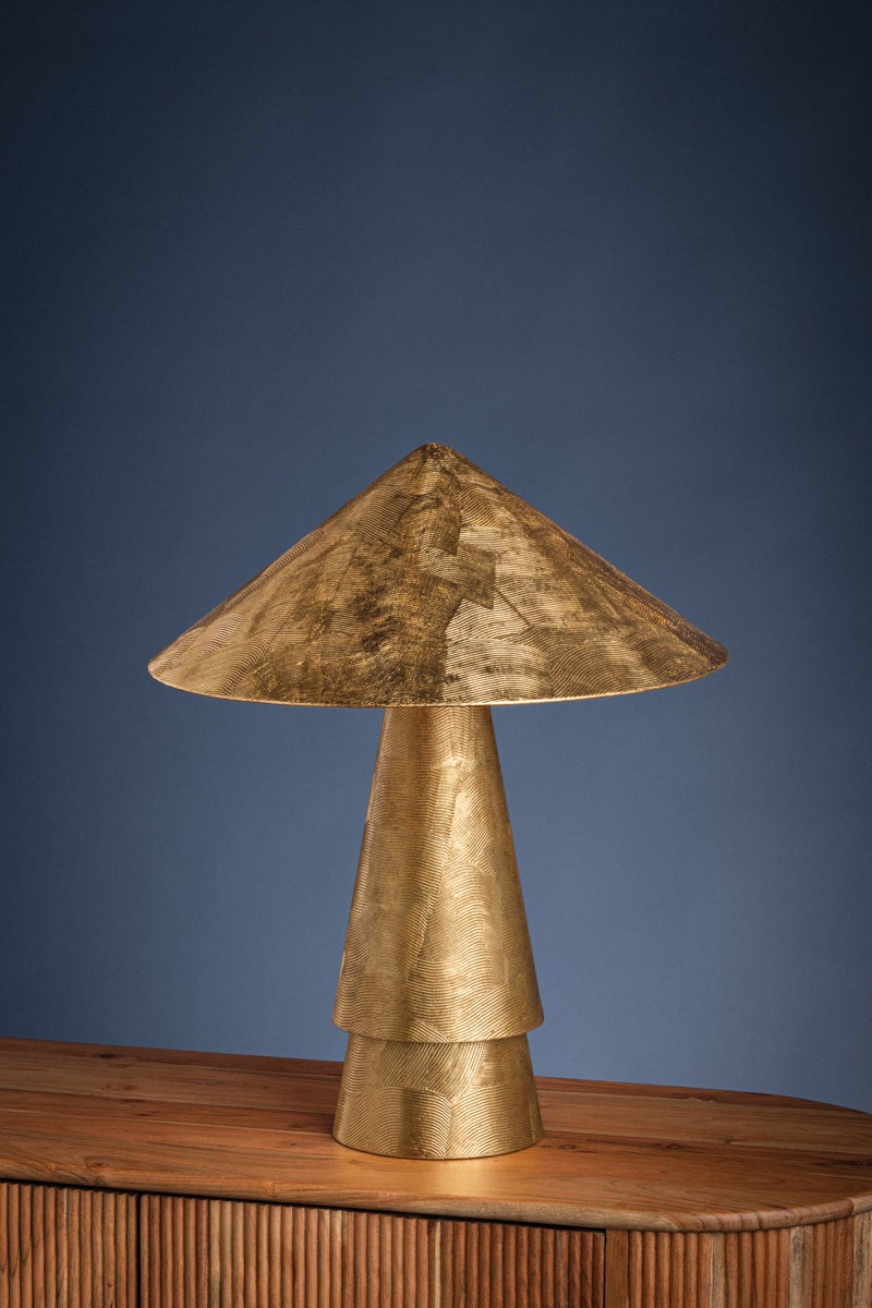 Hudson Valley Lighting FOXTON Table Lamp — Vintage Gold Leaf