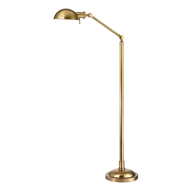 Hudson Valley Lighting Girard Floor Lamp — Vintage Brass