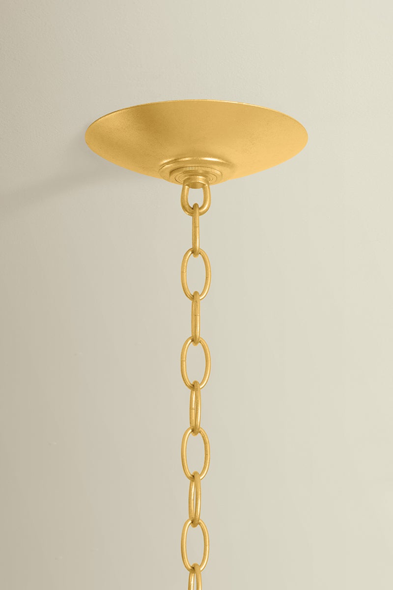 Hudson Valley Lighting Whitfield Chandelier — Vintage Gold Leaf