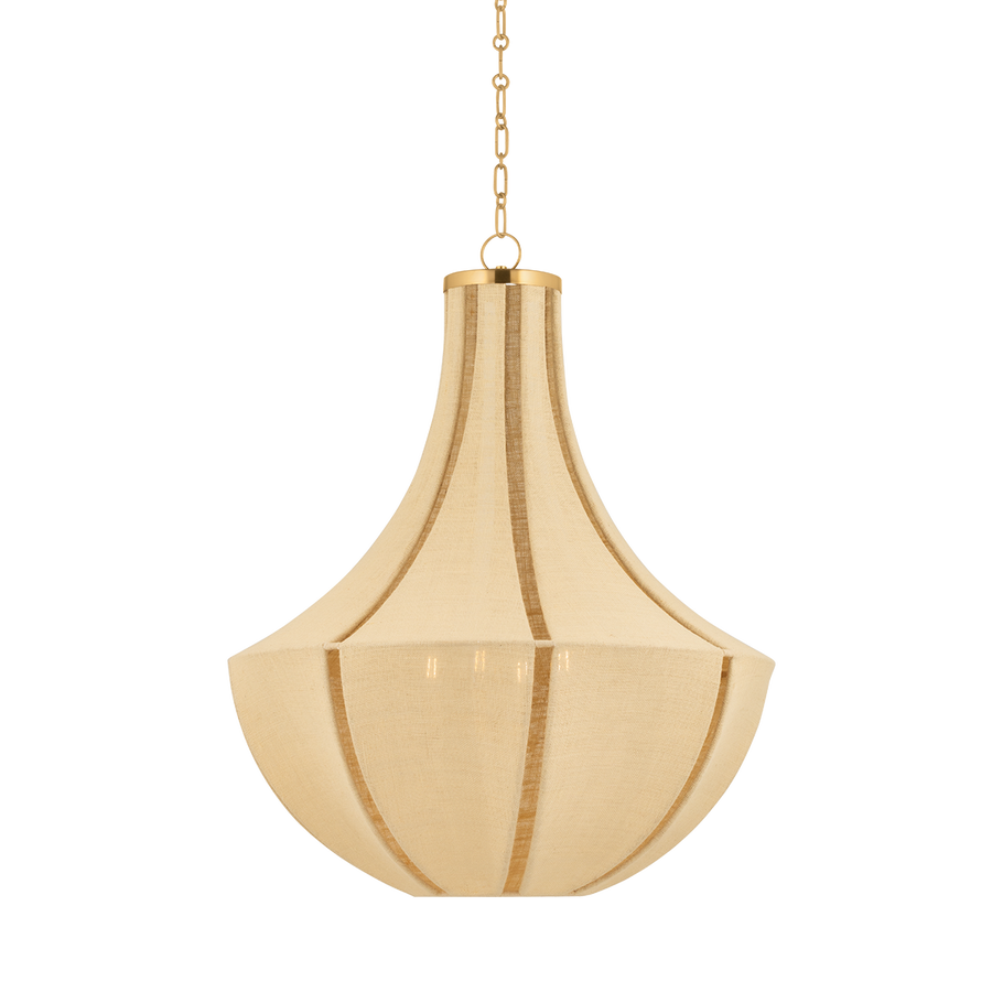 Hudson Valley Lighting CASCADE LAKE Pendant — Aged Brass