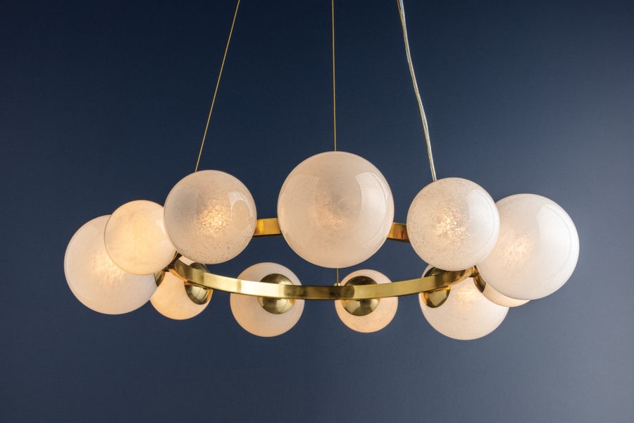 Hudson Valley Lighting Pacama Chandelier — Aged Brass