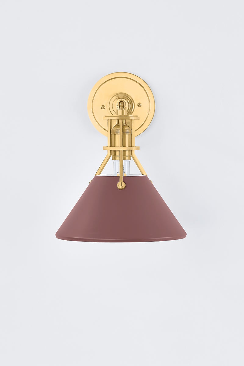 Hudson Valley Lighting Painted No. 2 Wall Sconce — MDS350-AGB/CRN