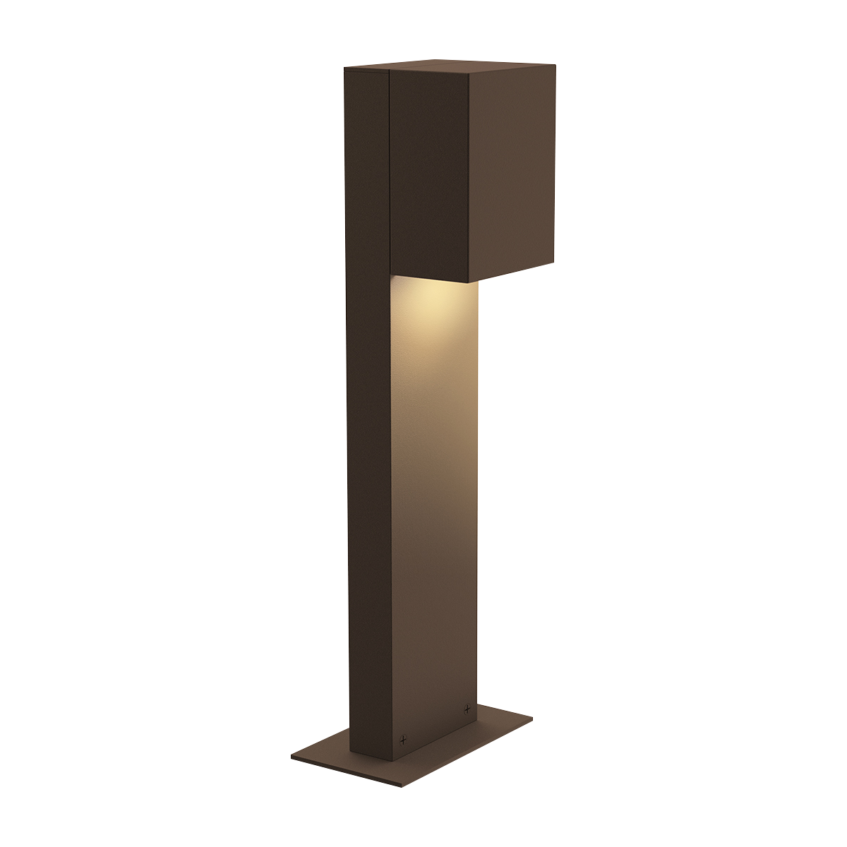 Box Bollards in TEXTURED BRONZE