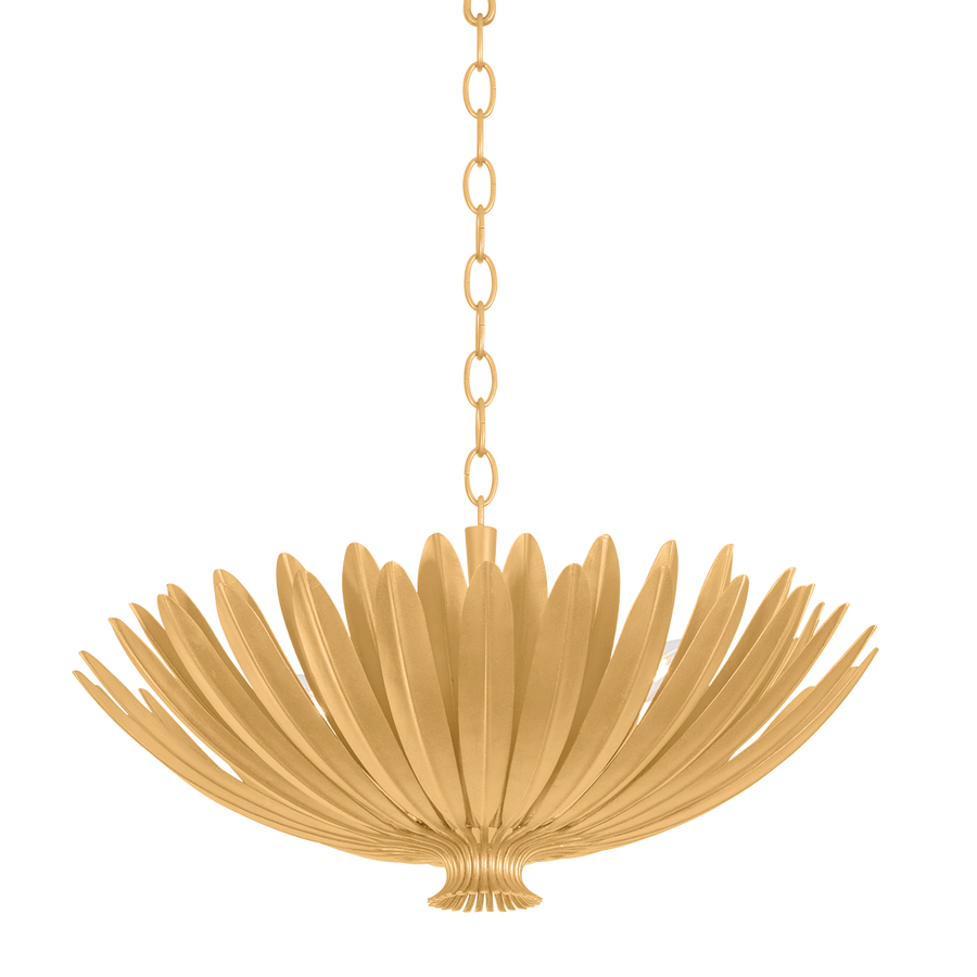 Hudson Valley Lighting Whitfield Chandelier — Vintage Gold Leaf