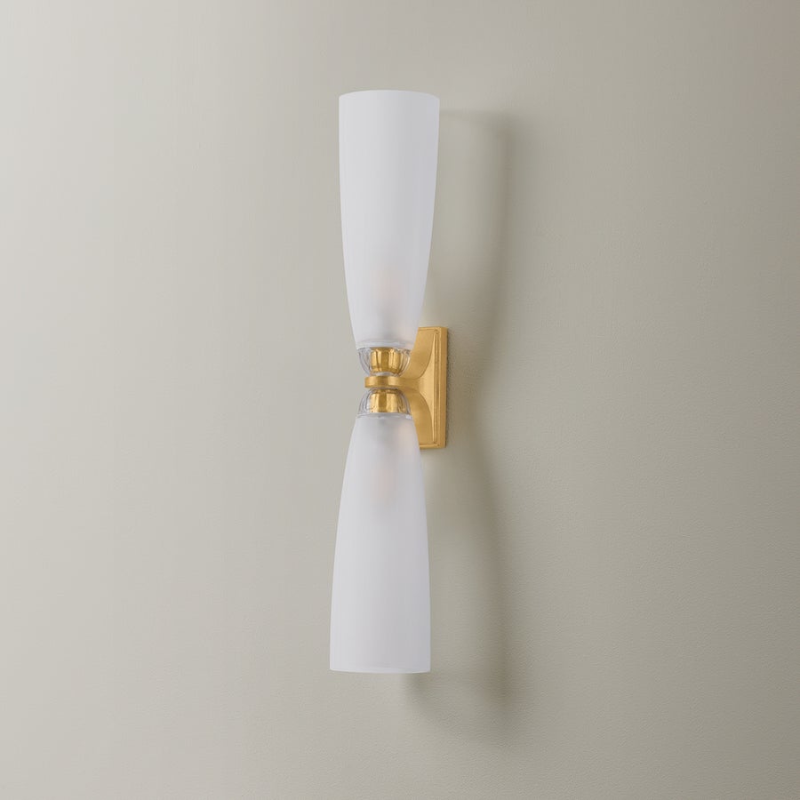 Hudson Valley Lighting Ravenswood Wall Sconce — Vintage Gold Leaf