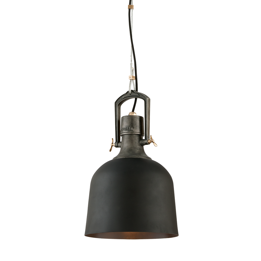 Troy Lighting Hangar 31 Pendant — F3545-SBK/APW/PBR