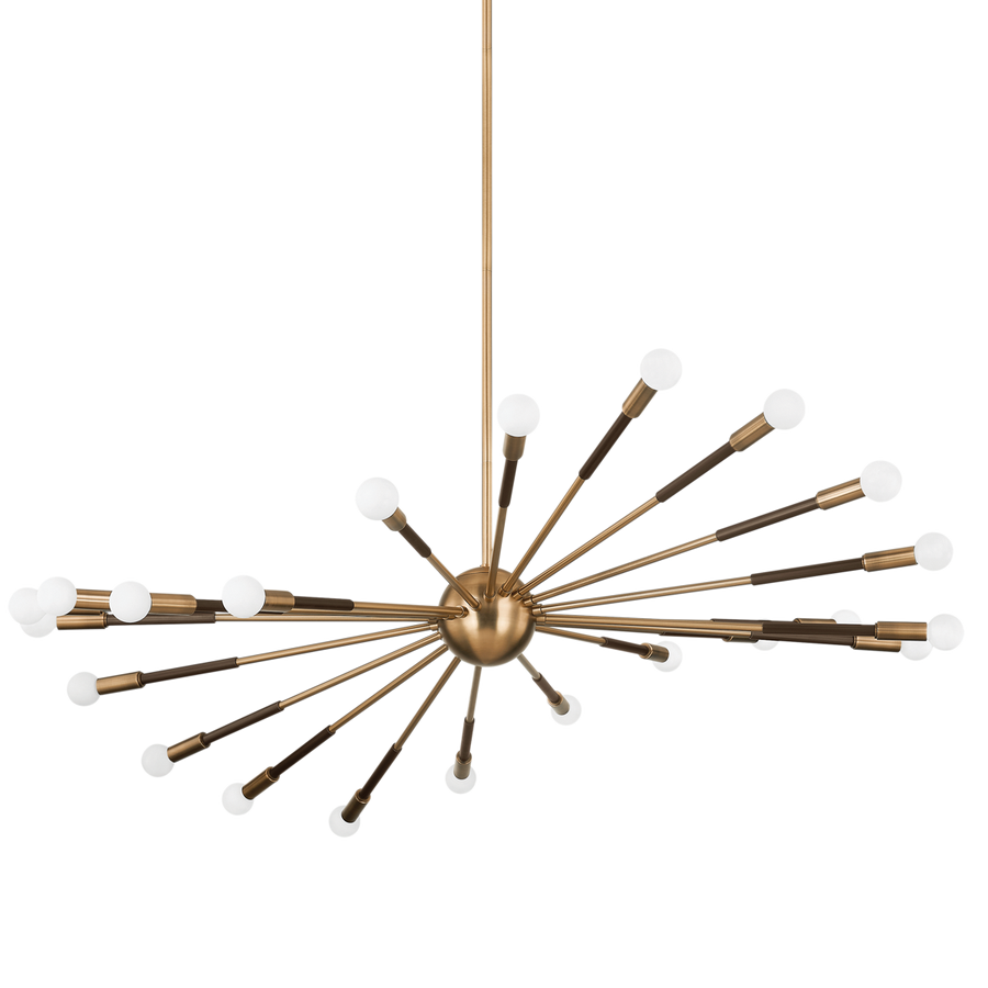 Troy Lighting Obie Chandelier — F3051-PBR/BRZ