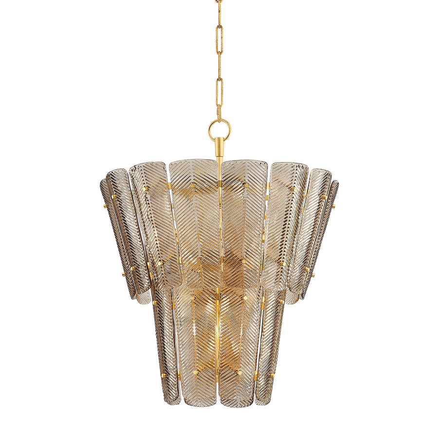 Hudson Valley Lighting CASSIAN Chandelier — Vintage Gold Leaf