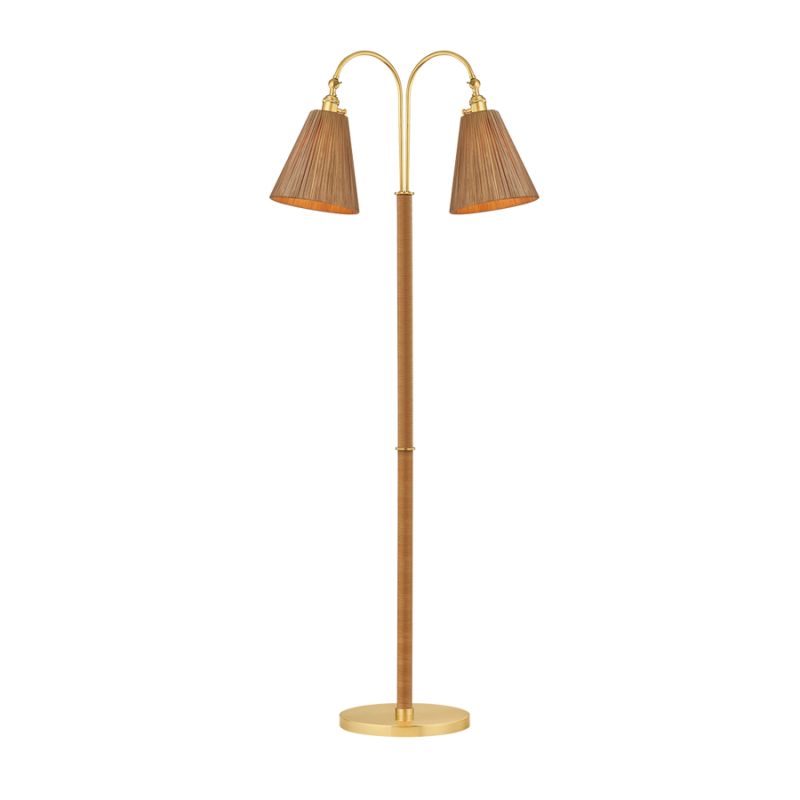 Hudson Valley Lighting RUTHIN Floor Lamp — Aged Brass