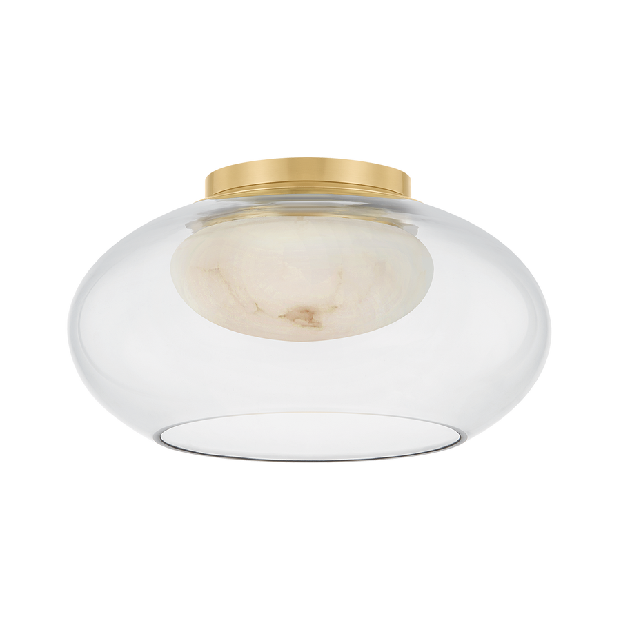 Hudson Valley Lighting MOORE Flush Mount — Aged Brass
