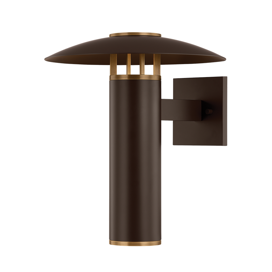 Troy Lighting Birk Exterior Wall Sconce — B7915-PBR/BRZ