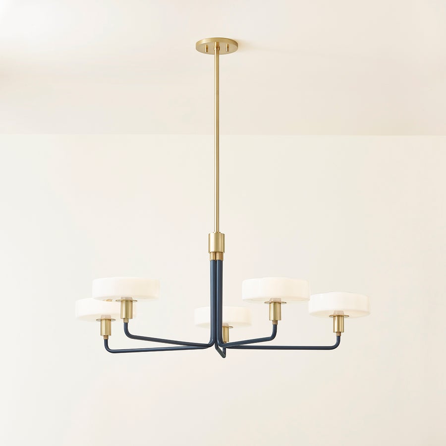 Mitzi Aston Chandelier — H886805-AGB/SBL