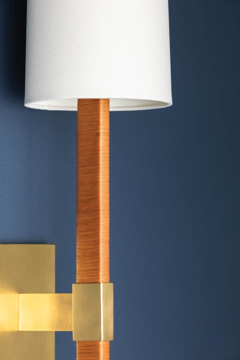 Hudson Valley Lighting MINNETONKA Wall Sconce — Aged Brass