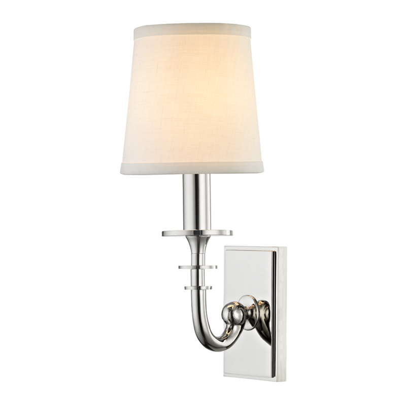 Hudson Valley Lighting Carroll Wall Sconce — Polished Nickel