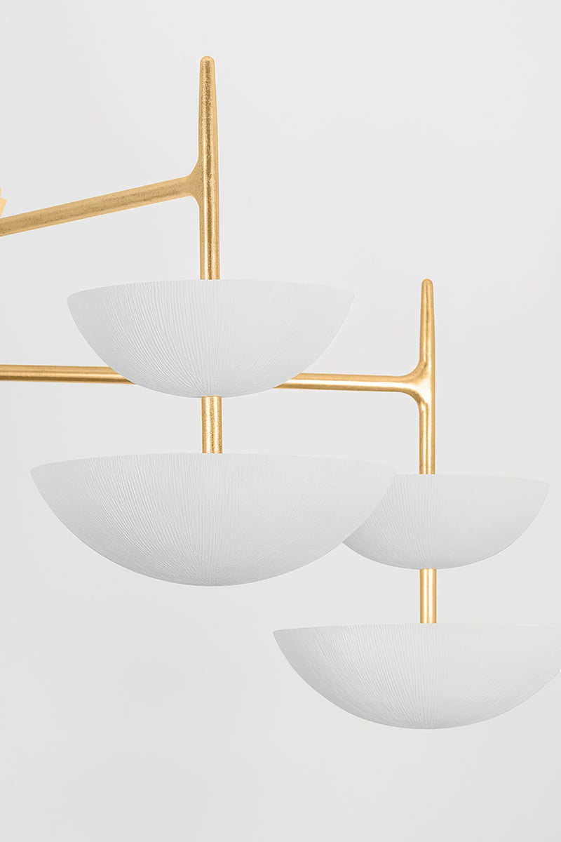 Corbett Lighting EVANDER Chandelier — 477-55-VGL/GSW