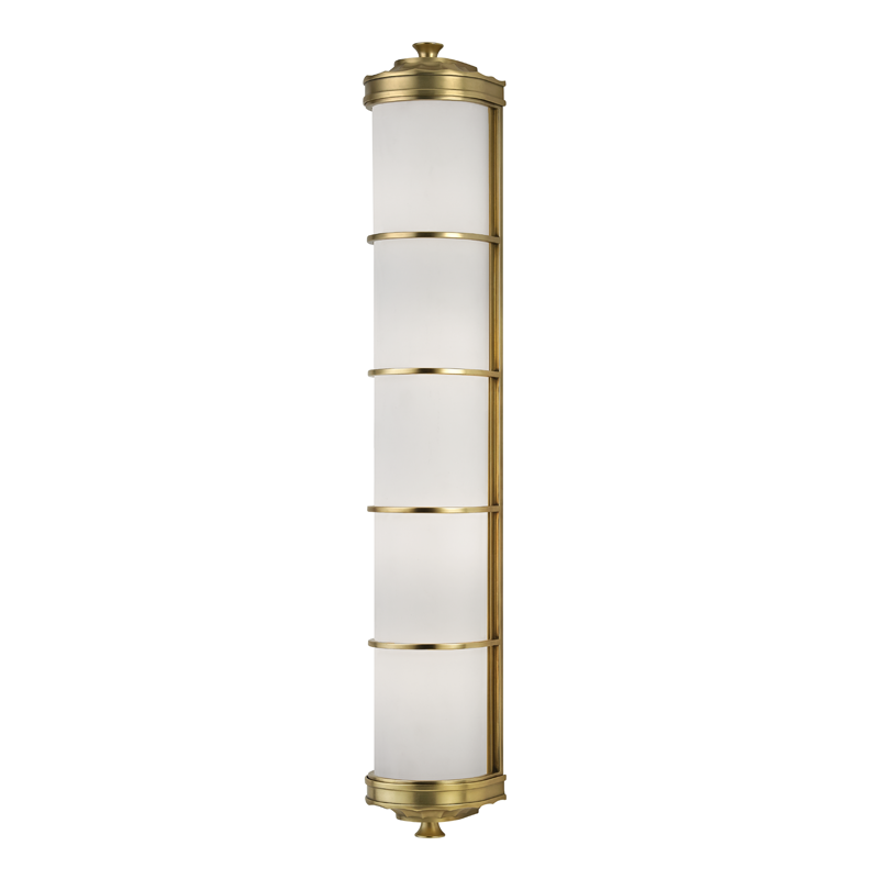 Hudson Valley Lighting Albany Wall Sconce — Aged Brass