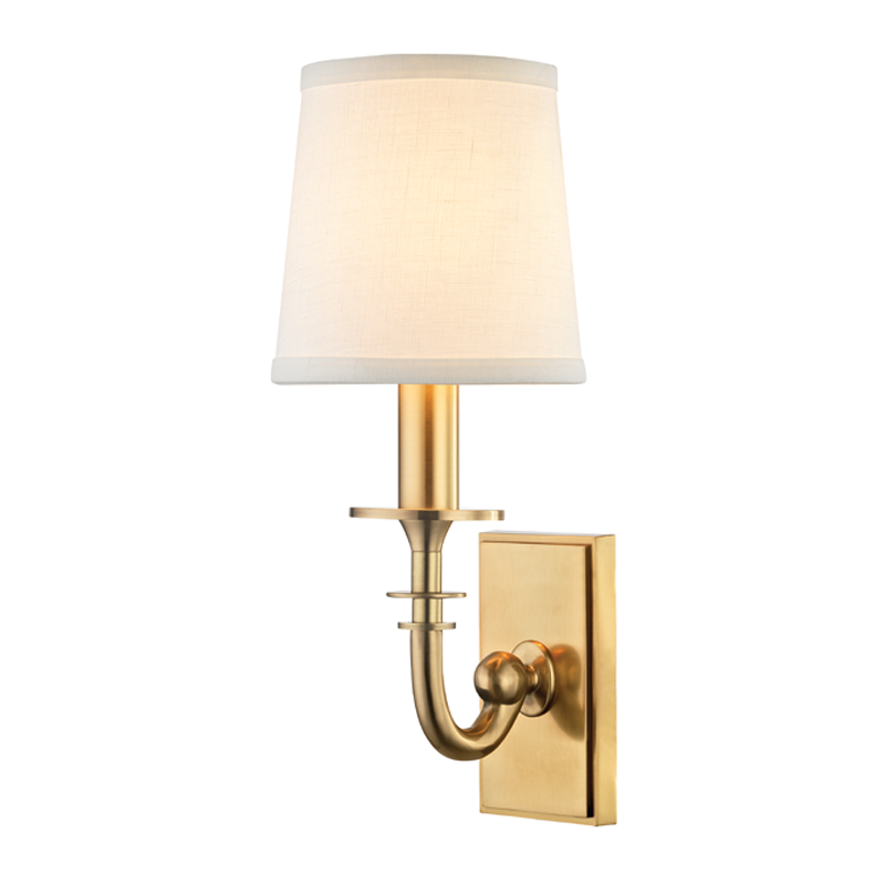 Hudson Valley Lighting Carroll Wall Sconce — Aged Brass