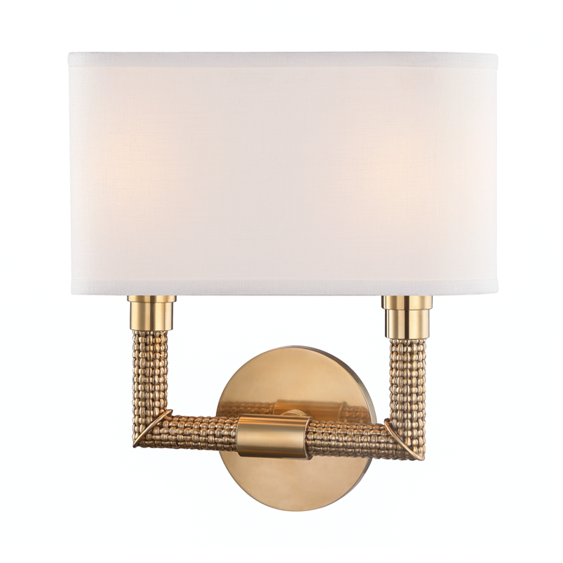 Hudson Valley Lighting Dubois Wall Sconce — Aged Brass