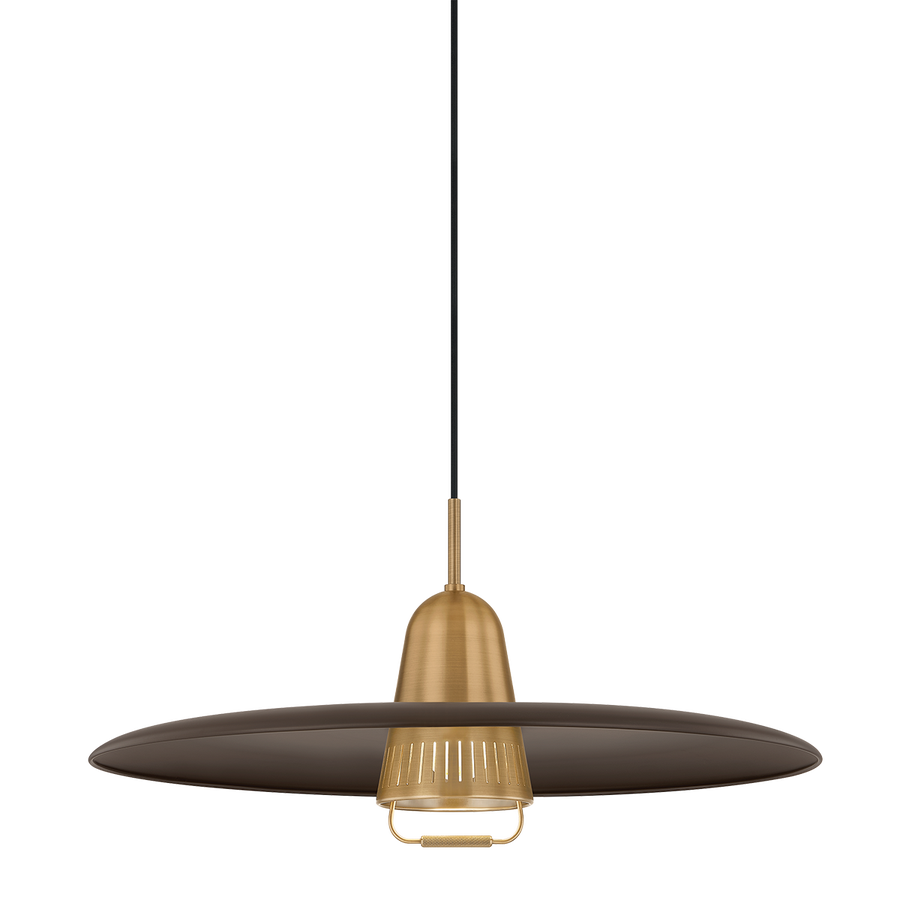 Troy Lighting Gilroy Pendant — F2625-PBR/BRZ