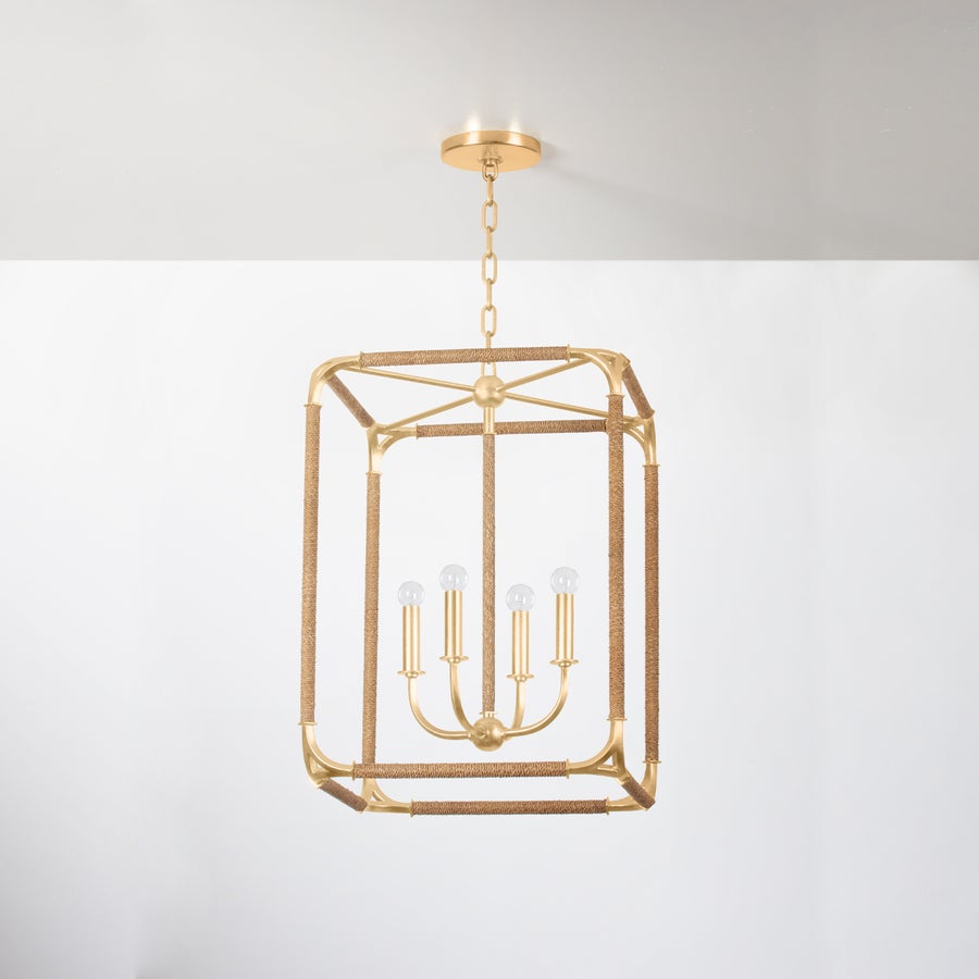 Hudson Valley Lighting LAURENCESTON Lantern — Gold Leaf