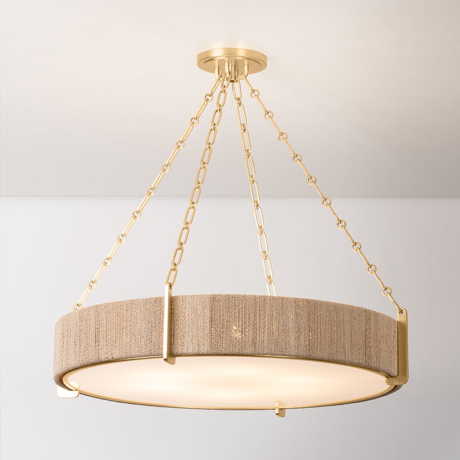 Hudson Valley Lighting QUEBEC Chandelier — Gold Leaf