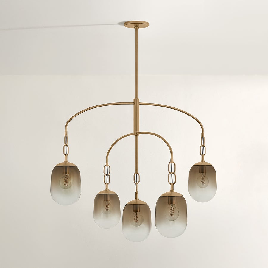 Troy Lighting HARVEY CHANDELIER — F2542-PBR