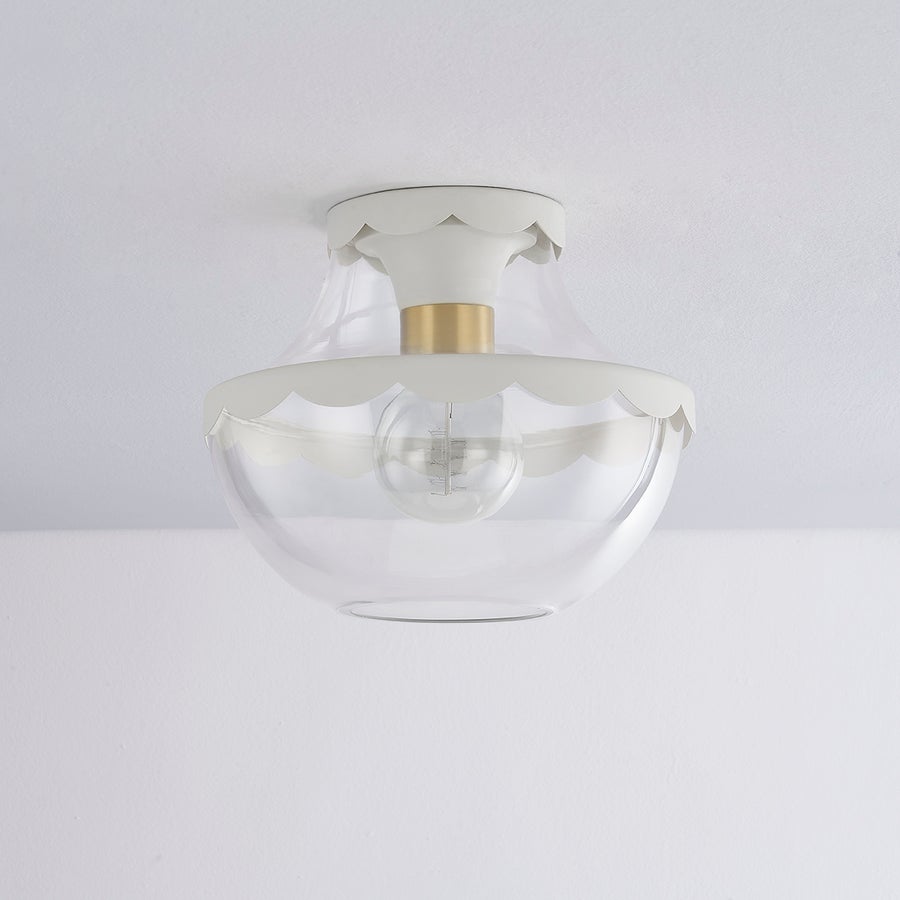 Mitzi Alaina Semi Flush — H668601-AGB/SCR