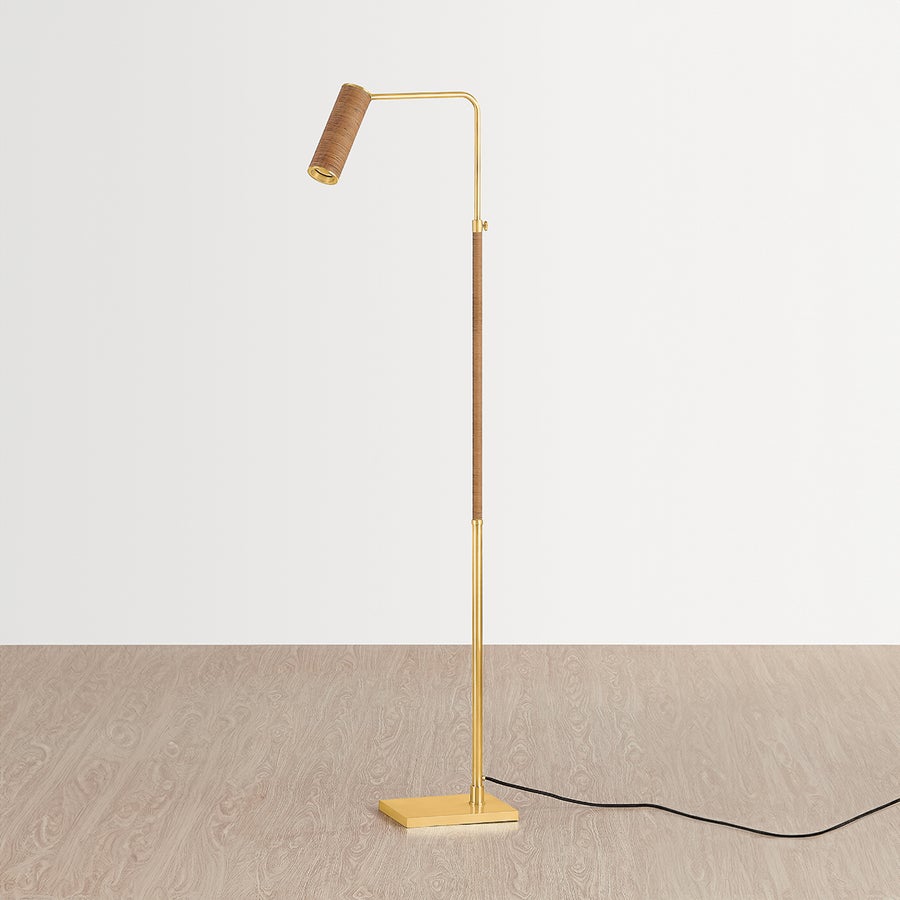 Hudson Valley Lighting NARRAGANSETT Floor Lamp — Aged Brass