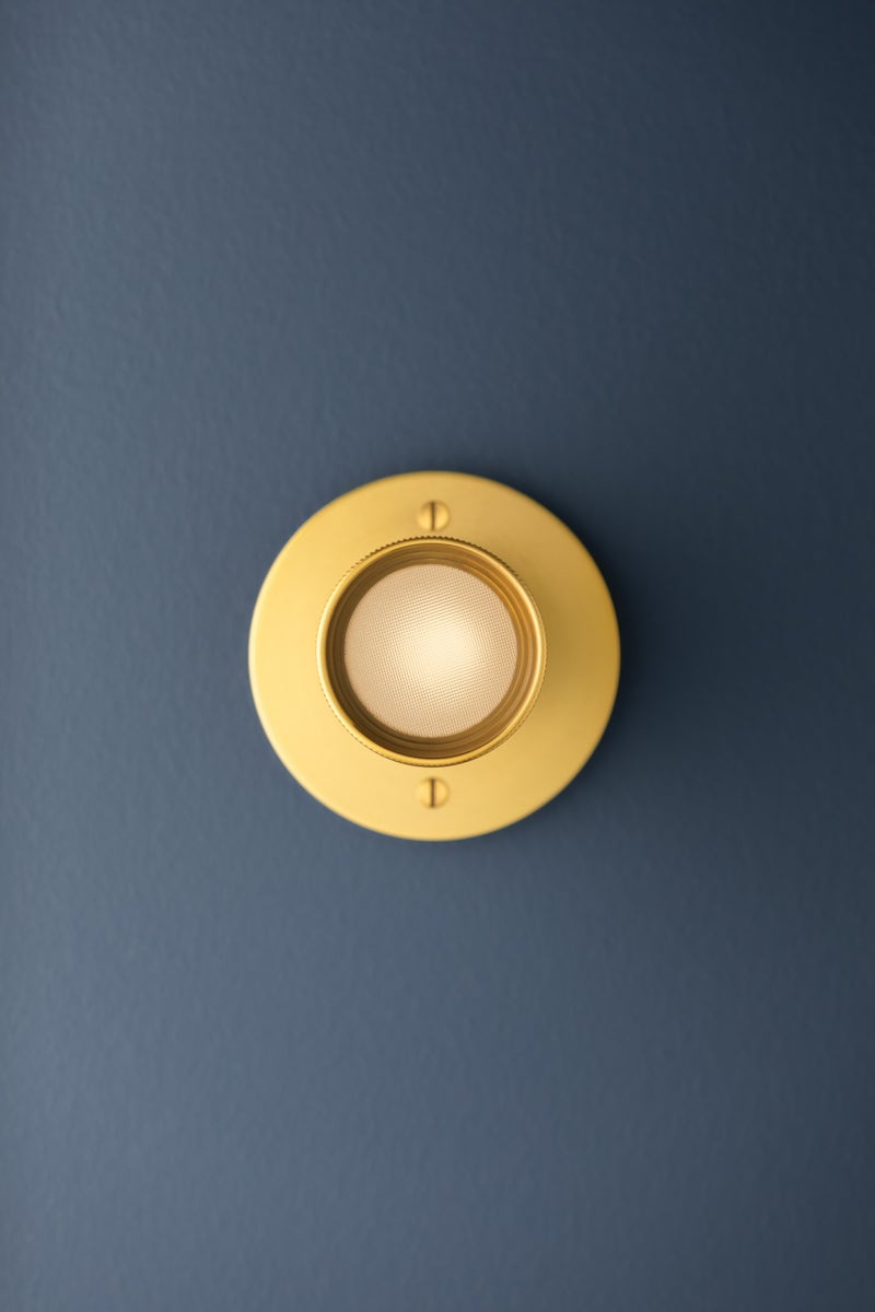 Hudson Valley Lighting DIGHTON FLUSH MOUNT — Aged Brass