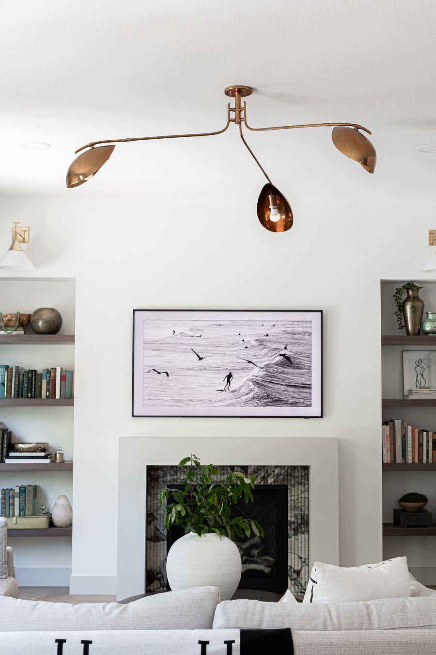 Hudson Valley Lighting Avondale Semi Flush — Aged Brass