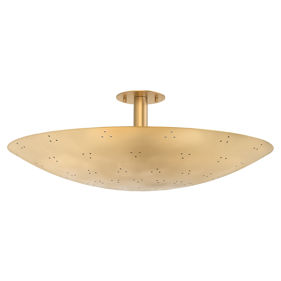 Hudson Valley Lighting BERN Flush Mount — Vintage Brass