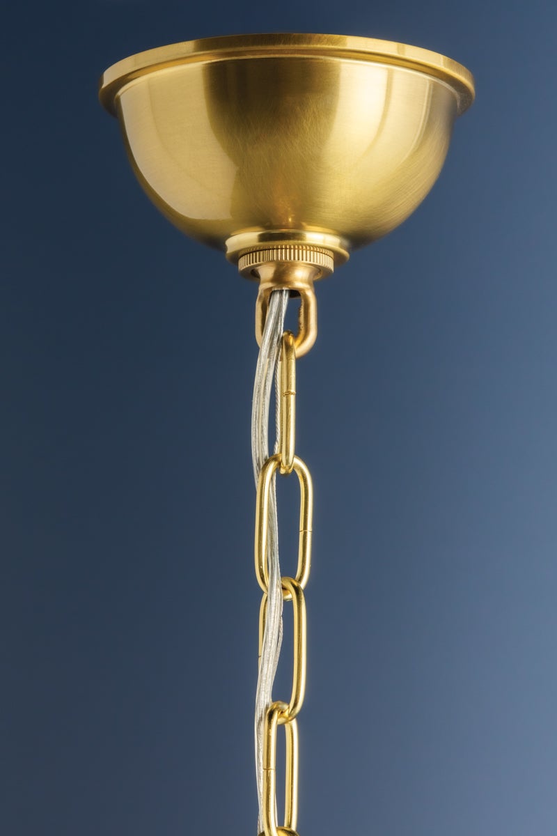 Hudson Valley Lighting Roundout Chandelier — Aged Brass