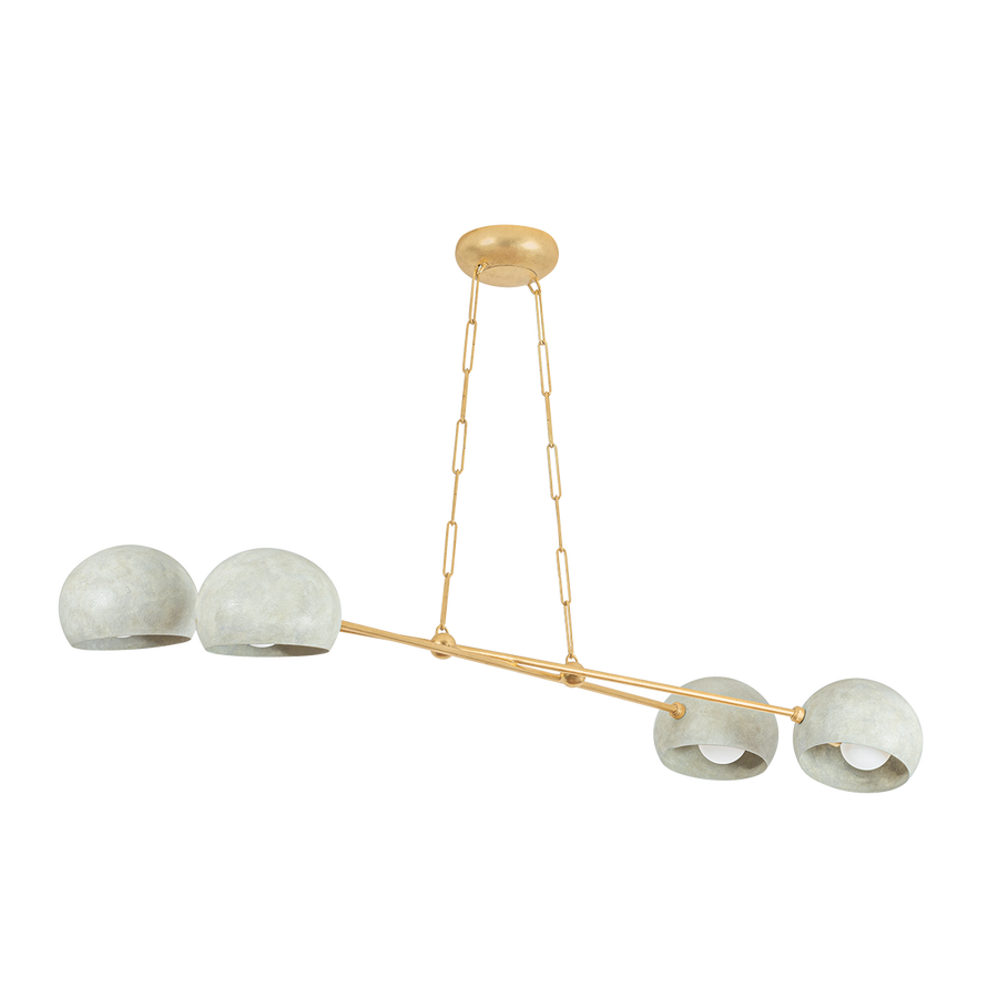 Hudson Valley Lighting TURNER Chandelier — 3104-VGL/LWP