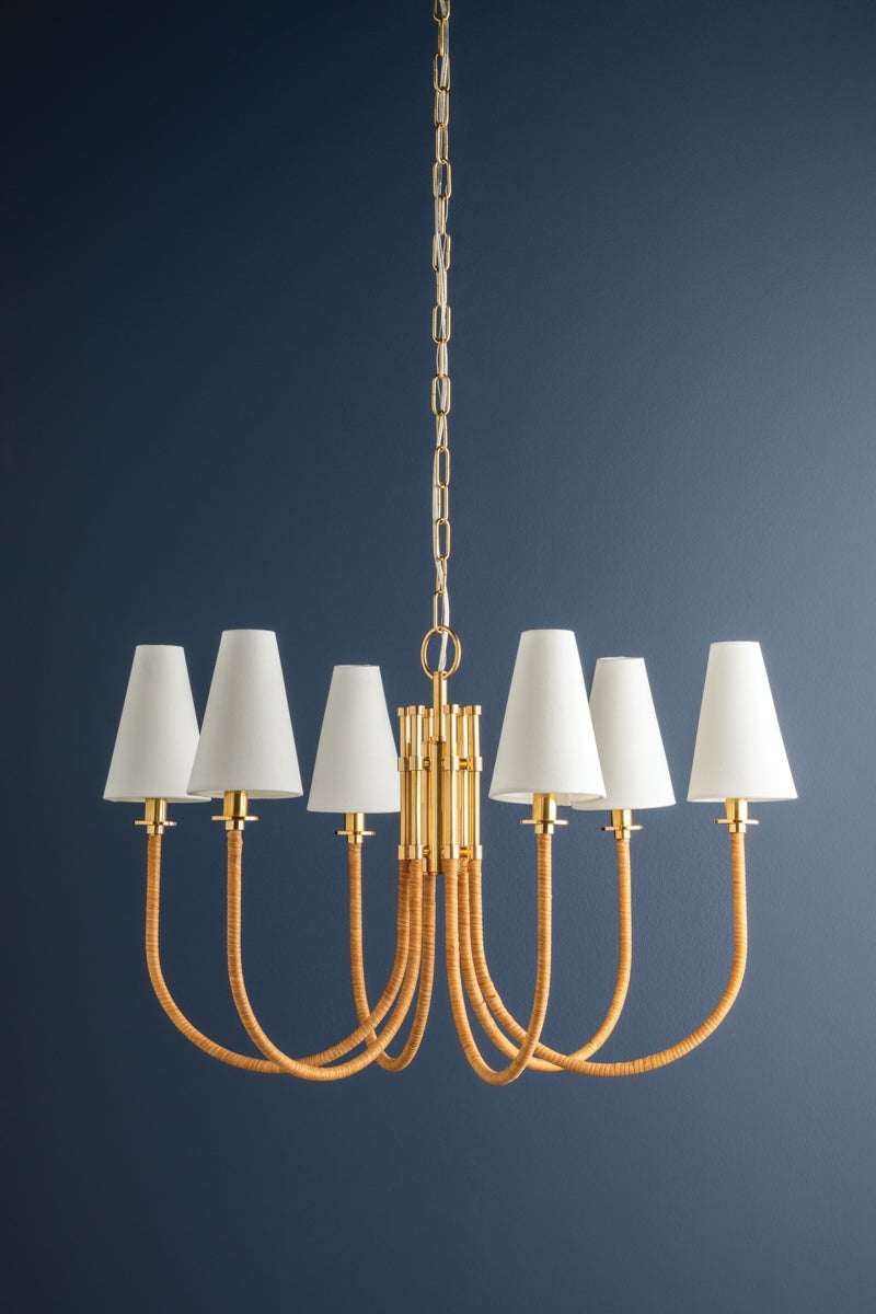 Hudson Valley Lighting Ripley Chandelier — Aged Brass