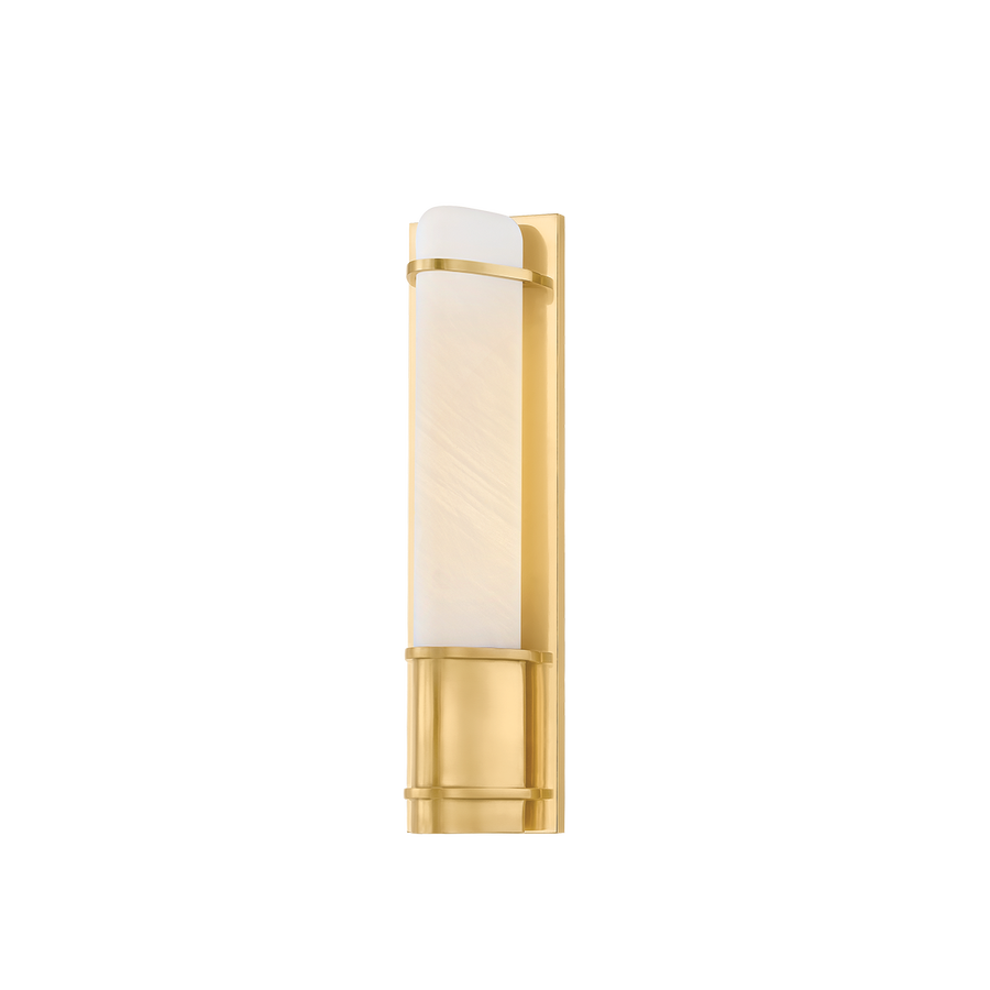 Hudson Valley Lighting TOTTENVILLE Wall Sconce — Aged Brass