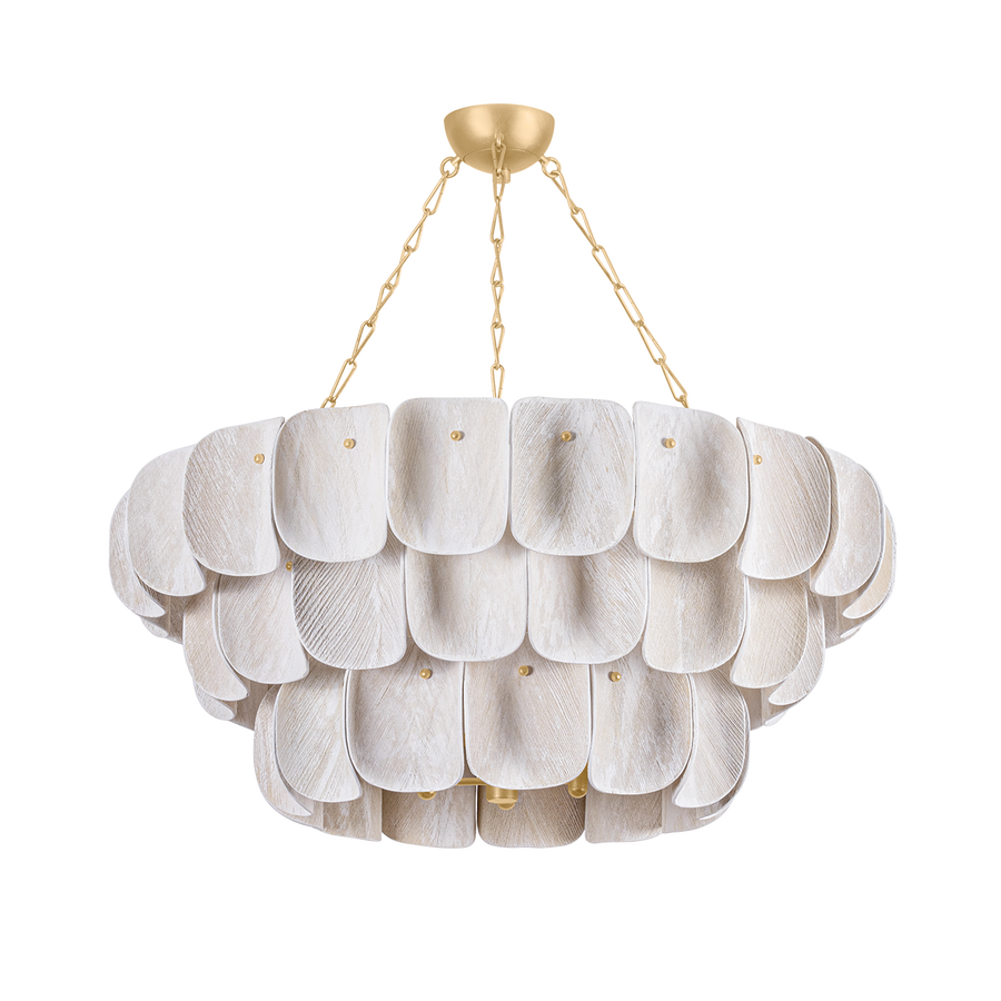 Hudson Valley Lighting AMALFI Chandelier — Vintage Gold Leaf