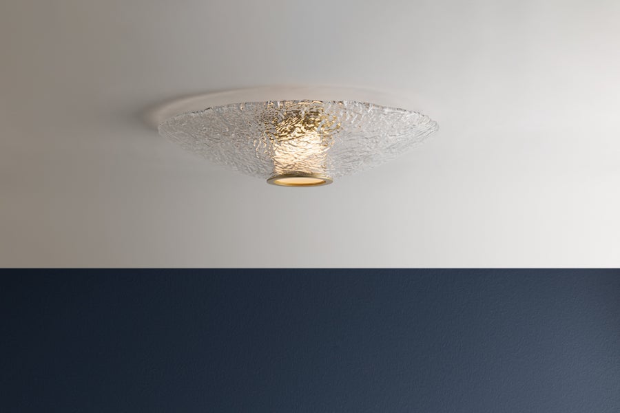 Hudson Valley Lighting NEW HAVEN Flush Mount — Aged Brass