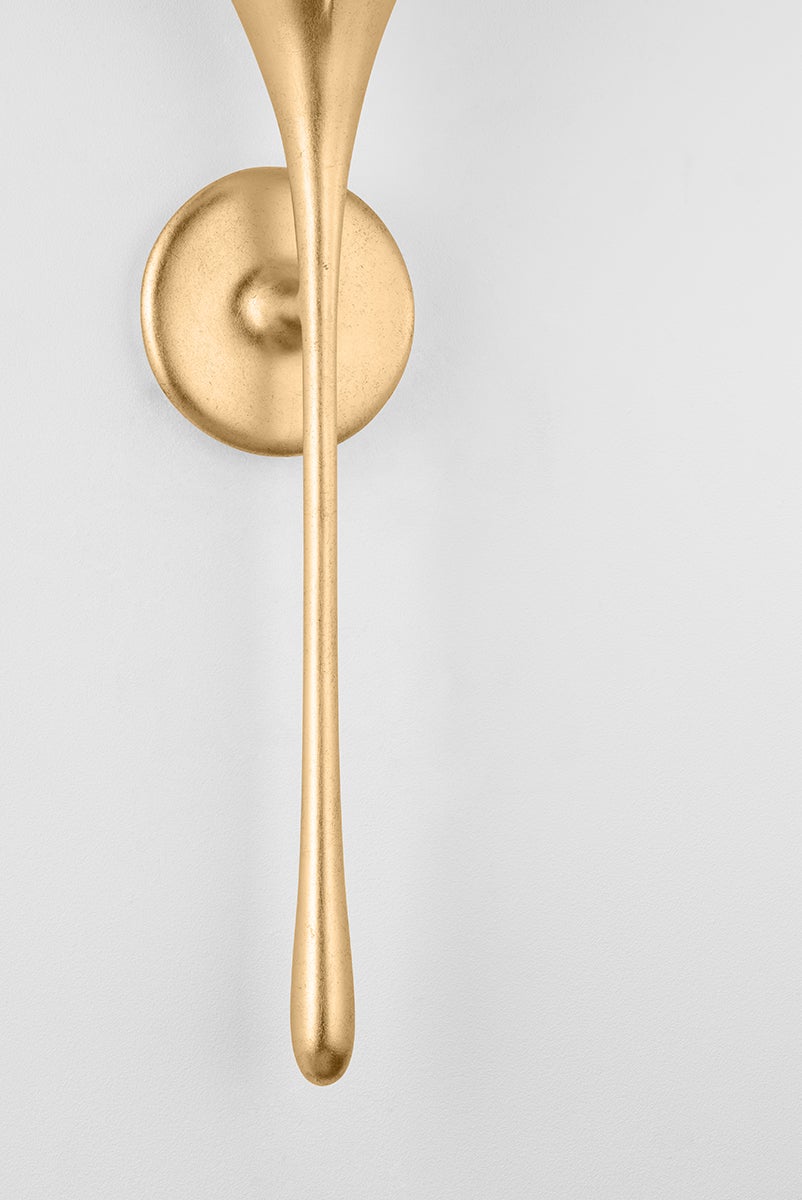 Hudson Valley Lighting BELLEROSE Wall Sconce — Vintage Gold Leaf