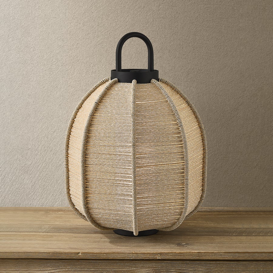 Troy Lighting Maltby Exterior Rechargeable Table Lamp — RTL8621-TBK