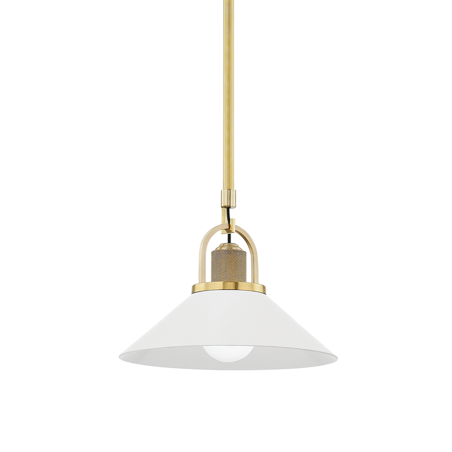 Hudson Valley Lighting Syosset Pendant — 2613-AGB/WH