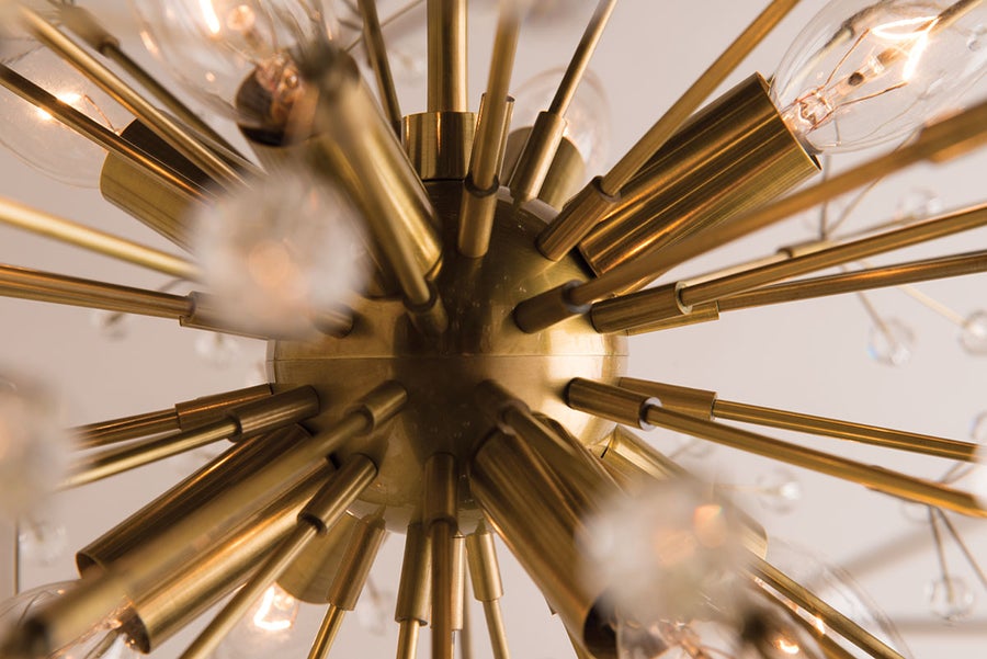 Hudson Valley Lighting Dunkirk Chandelier — Aged Brass