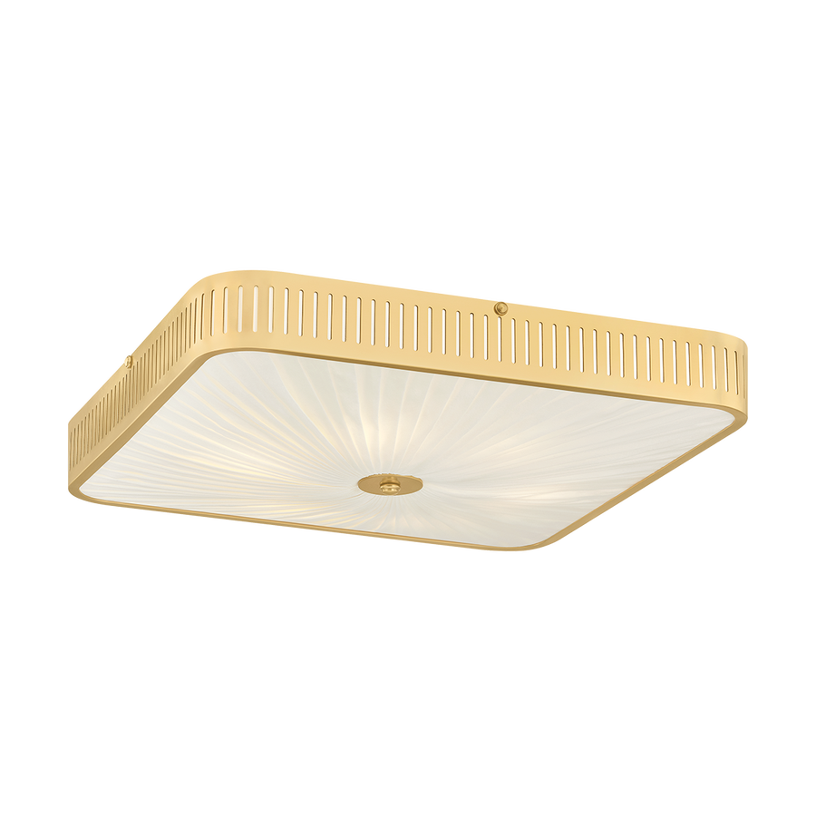 Hudson Valley Lighting Henri Semi Flush — Aged Brass