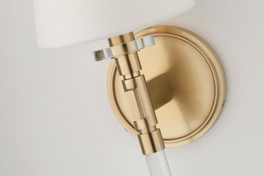 Hudson Valley Lighting Blixen Wall Sconce — Aged Brass